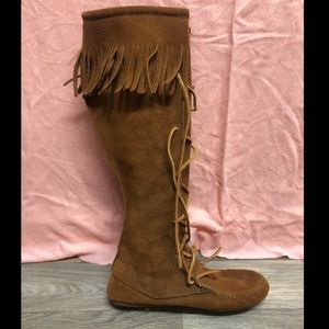 Minnetonka Knee high moccasin boots